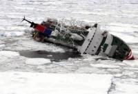 The M/S Explorer cruise ship sinks hours after hitting an iceberg off the coast of the Antarctic