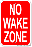 No_Wake_Zone_12x18