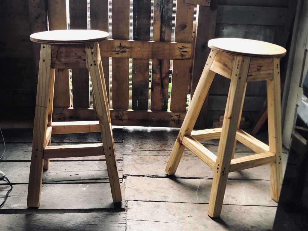 handmade wooden chairs